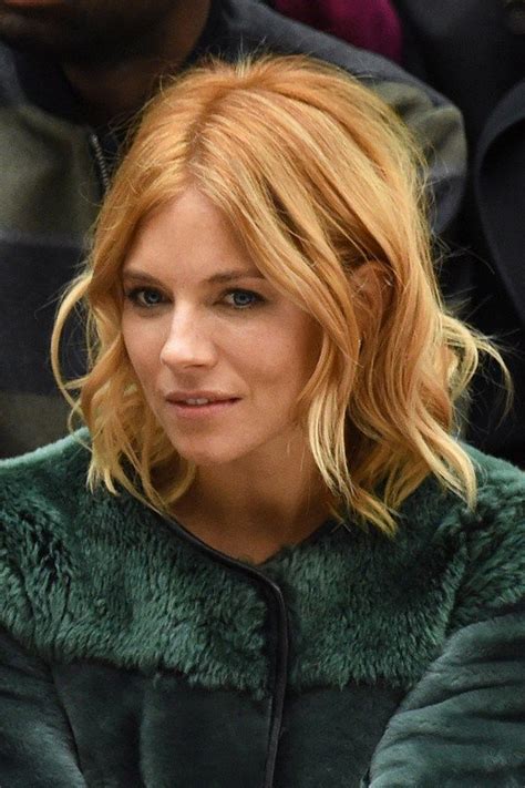 The warm, faded tint is a great compromise between normal blonde highlights and a vibrant. Sienna Miller: Hair Style File (With images) | Sienna ...
