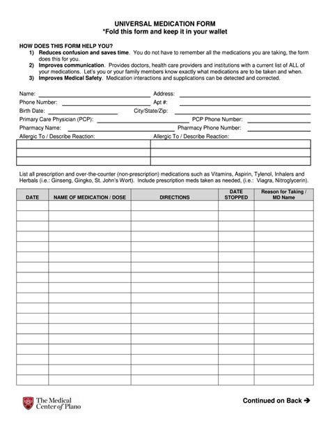 Form For Medication List Fill Out And Sign Printable Pdf Template Porn Sex Picture