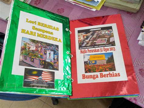 Scrapbook kemerdekaan malaysia ke 62. Buku Skrap...***