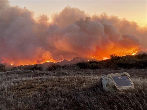 Alisal Wildfire Map Evacuations Highway 101 Closure As Santa Barbara
