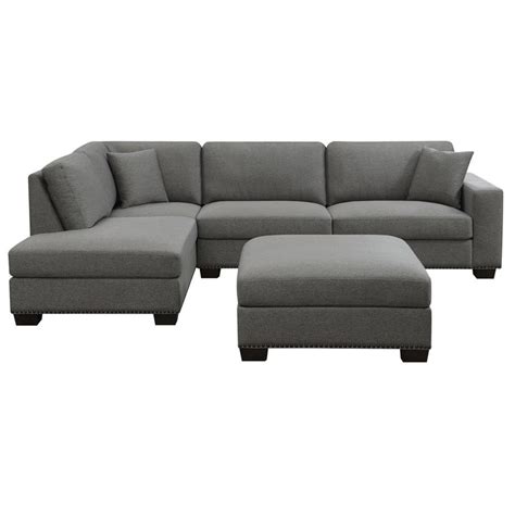This is an exception to costco's return policy. Thomasville Artesia Grey Fabric Sectional Sofa with ...