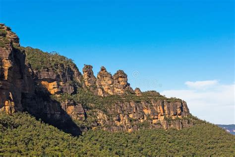 Three Sisters Rock Formation In The Blue Mountains National Park