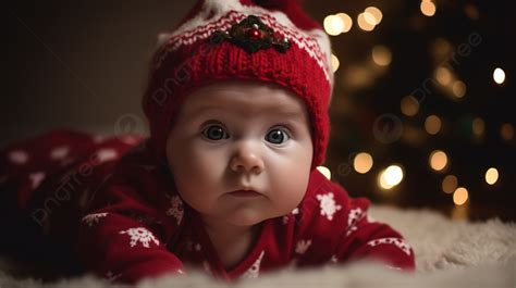 Baby Christmas Lights 이미지 5개월 된 크리스마스 사진 배경 일러스트 및 사진 무료 다운로드 Pngtree