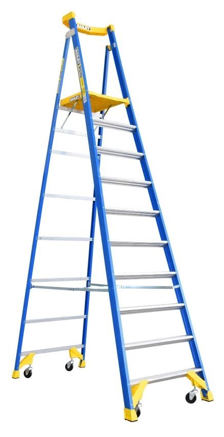 Bailey 10 Step Fibreglass Platform Ladder 170kg Rated