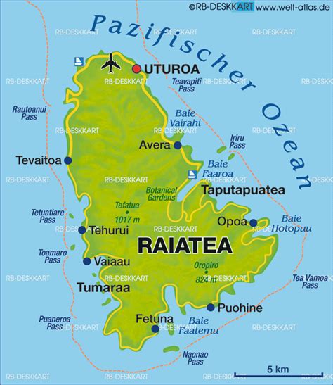 Map Of Raiatea French Polynesia Map In The Atlas Of