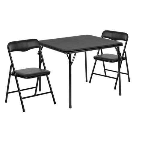 FF Kids Black Folding Table And Chair Set JB 10 CA 
