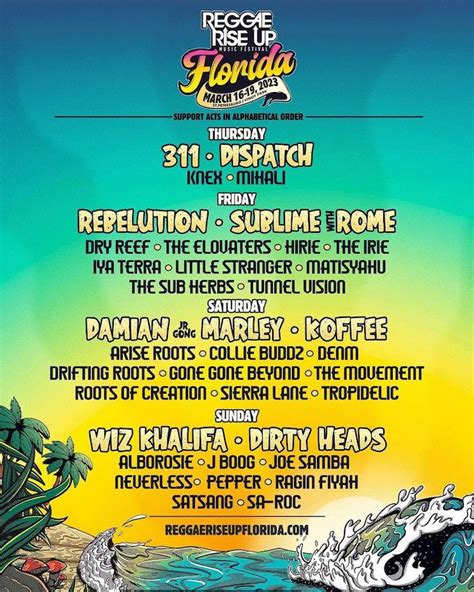 reggae rise up 2023 florida 2023 calendar