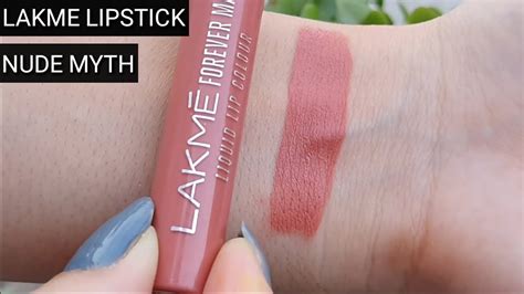 Lakme Forever Matte Liquid Lipstick Review Shade Nude Myth Review