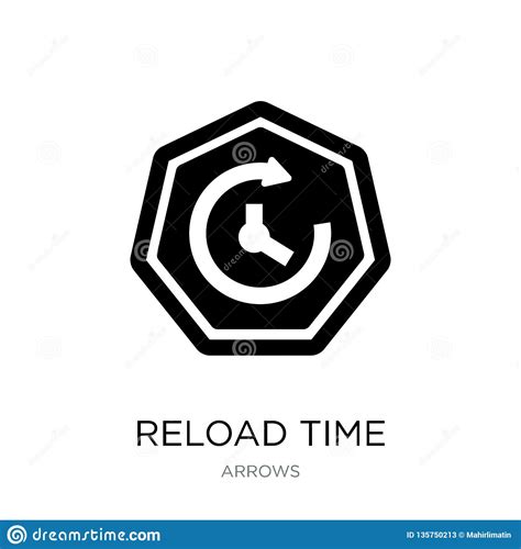 Reload Time Icon In Trendy Design Style Reload Time Icon Isolated On