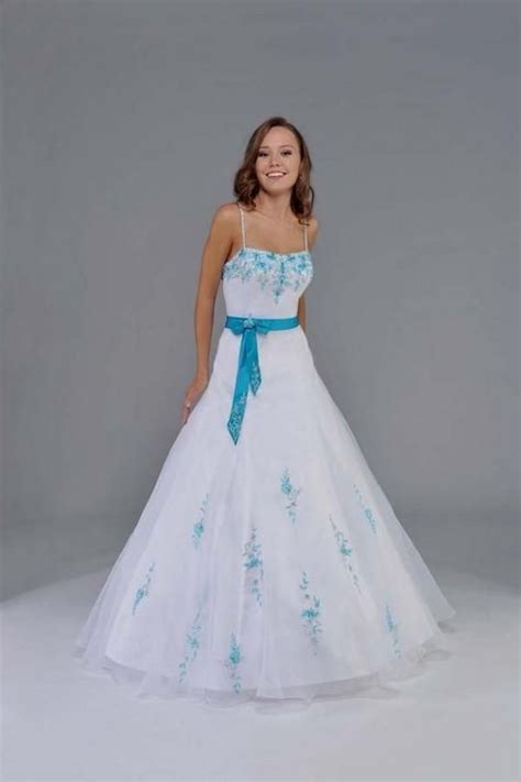 White And Turquoise Wedding Dresses Blue Wedding Dresses Teal Dress