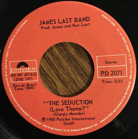 James Last Band The Seduction Love Theme Night Drive 1980 Vinyl