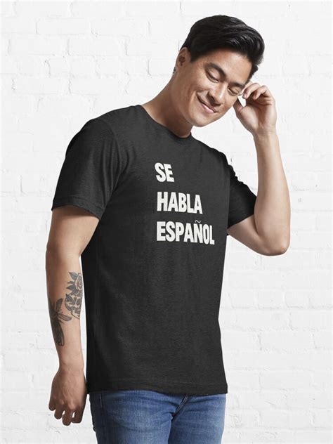 Se Habla Español Black T Shirt For Sale By Royalbaum Redbubble Juanes T Shirts Se