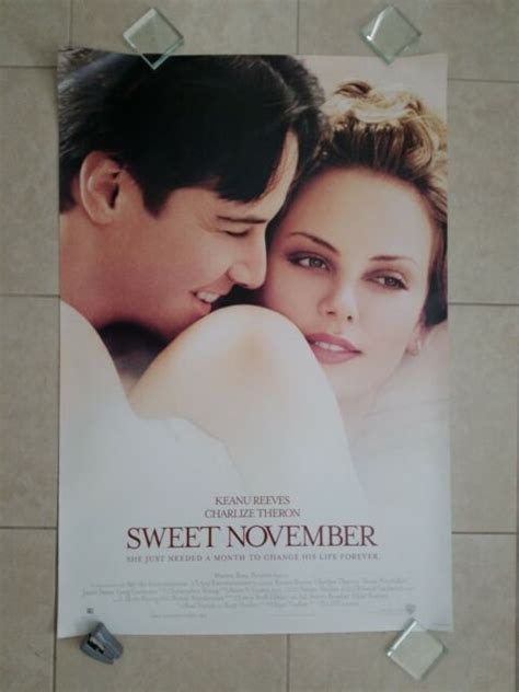 Sweet November Movie Poster Keanu Reeves Charlize Theron 27 X 40