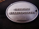 Secret Police disc (Geheime Staatspolizei) GESTAPO DISK..