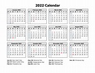 national holiday annual calendar Free Printable Monthly Calendar 2022 ...