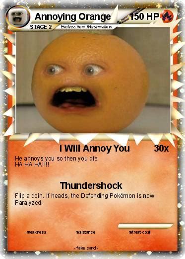 Pokémon Annoying Orange 417 417 I Will Annoy You My Pokemon Card