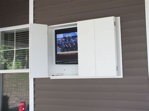 Outdoor Tv Cabinet Made From Weatherproof Pvc Storage Ideas