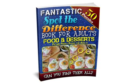Fantastic Spot The Difference Book For Adults Food And Desserts Picture