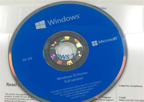 Microsoft Windows 10 Home Product Key 64 Bit 64 Bits Windows10 Home Oem