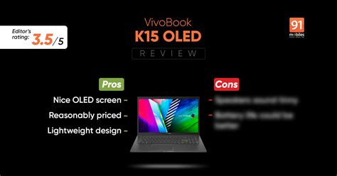 Asus Vivobook K15 Oled Laptop Review With Pros And Cons