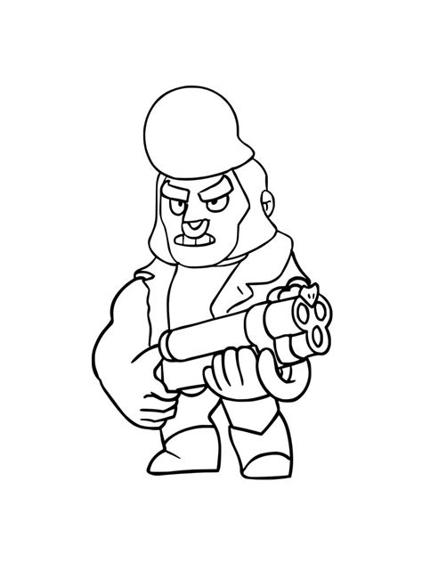 Free Bull Brawl Stars Coloring Pages Download And Print Bull Brawl