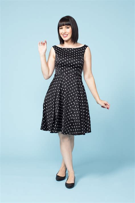 sleeveless vintage polka dot dress pinup girl clothing vintage polka dot dress pinup girl