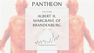 Albert II, Margrave of Brandenburg Biography - Margrave of Brandenburg ...
