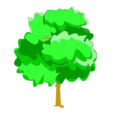 Green Tree Tree Green A Tree Green Color Png Transparent Clipart