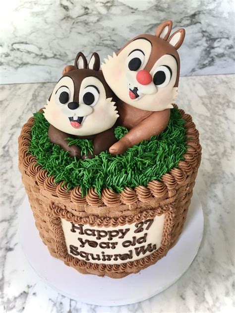 Chip And Dale Cake Chip And Dale Cake Icing Colors
