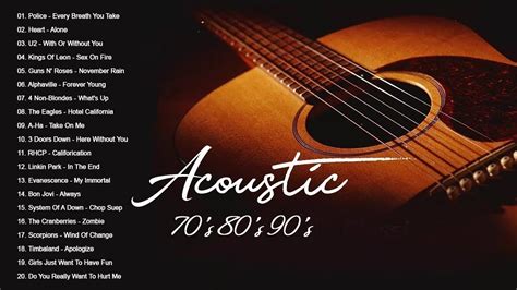 Acoustic 70s 80s 90s The Best Acoustic Covers Of Popular Songs 70s