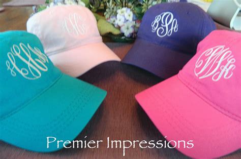 Personalized Monogrammed Baseball Hats 25 Color Hats Available With