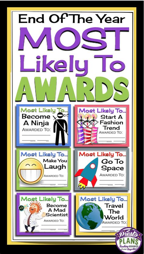 End Of The Year Awards Most Likely To Edition Student Award