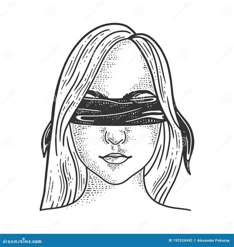 Blindfold Drawing Clipart