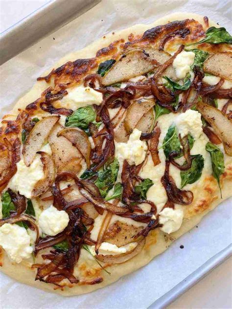 Pear And Caramelized Onion Pizza A Gluten Free Plate