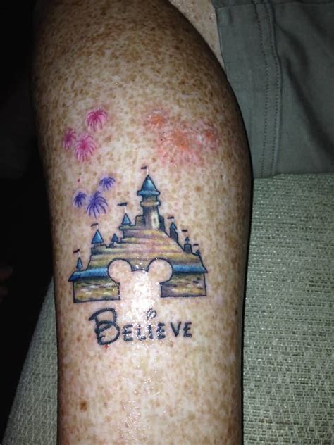 Walt Disney Castle Tattoo Art Skin