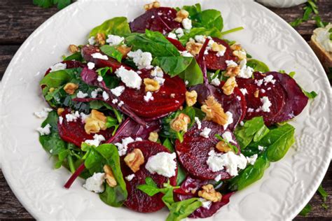 Roasted Red And Yellow Beet Salad With Candied Walnuts Tips From Town