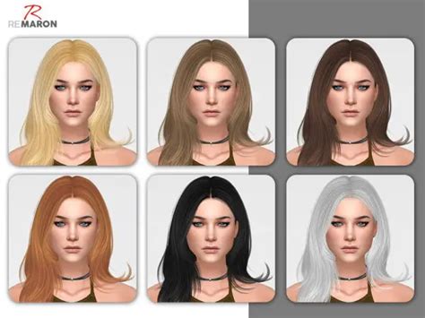 The Sims Resource Kylie Hair Retextured By Remaron Sims 4 Hairs