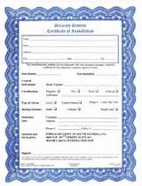 Burglar Alarm Certificate Images