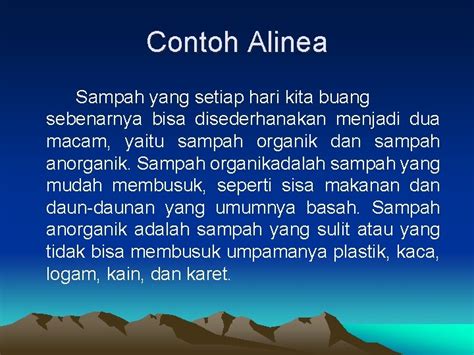 Alinea Pengertian Alinea Alinea Atau Paragraf Adalah Satuan