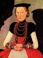Lucas Cranach el Joven - Porträt einer vornehmen Dame | Artelista.com