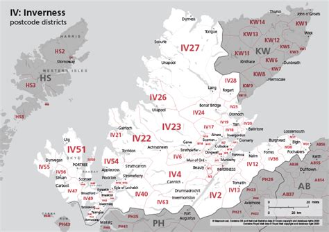 Map Of Iv Postcode Districts Inverness Maproom Vrogue