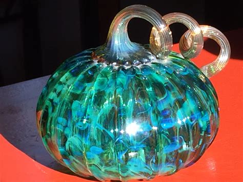 Hand Blown Glass Pumpkin From Bobby Bowes 2001 Purchased At The