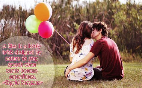 Romantic Kiss Wallpapers With Quotes - Wallpaper Cave