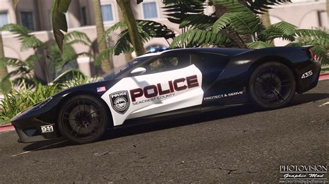 2017 Ford Gt Hot Pursuit Police Add On Replace Template Gta5