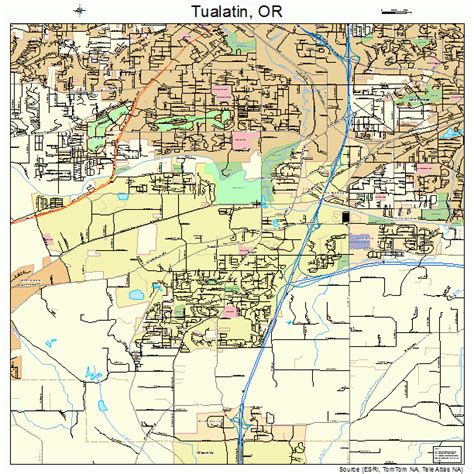 Tualatin Oregon Street Map 4174950