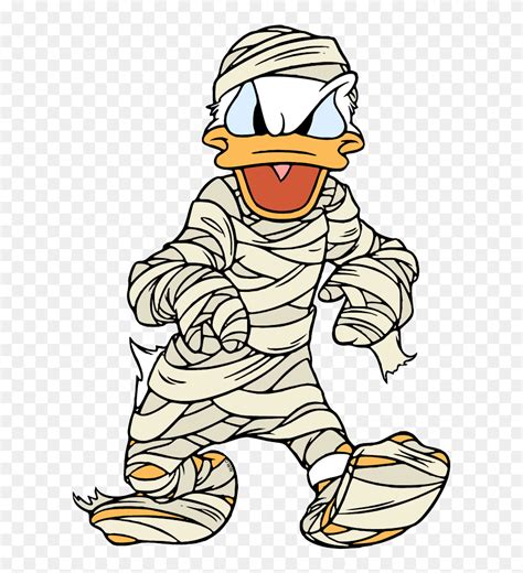 Download Donald Duck Halloween Mummy Clipart 5575770 Pinclipart
