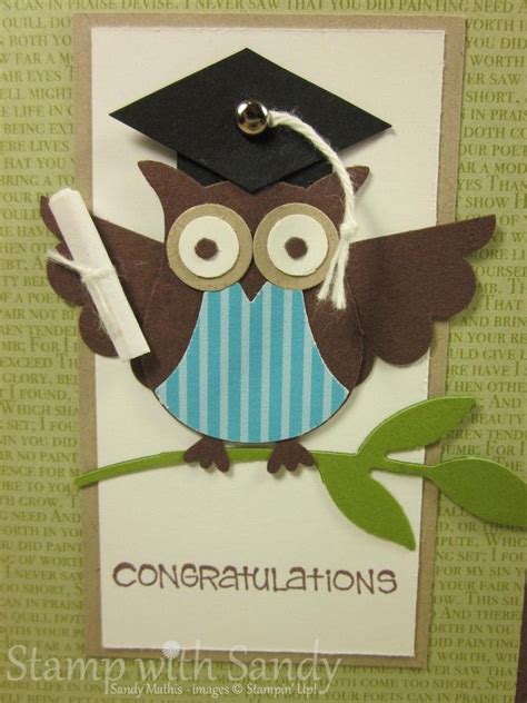 Graduation Owl Owl Card Owl Owl Punch