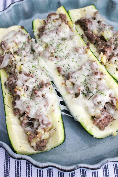 Cook beef and onions until beef is. Keto Low Carb Zucchini Boats With Ground Beef