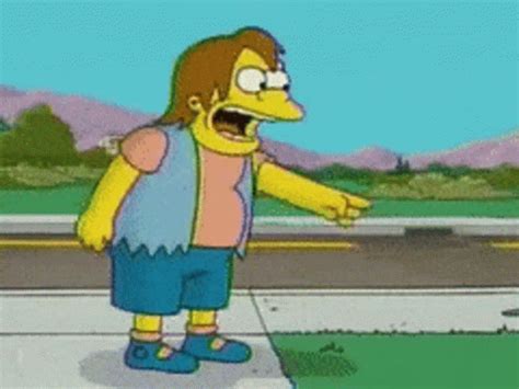 The Simpsons Nelson Muntz GIF The Simpsons Nelson Muntz Laugh Discover And Share GIFs