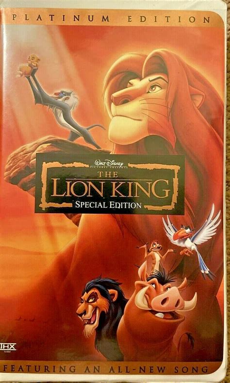 Walt Disney The Lion King The Special Edition Vhs Platinum Edition My